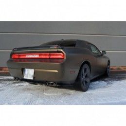 Maxton CENTRAL REAR SPLITTER DODGE CHALLENGER MK3. PHASE-I SRT8 COUPE (without vertical bars) Gloss Black, Dodge