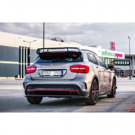 Maxton CENTRAL REAR SPLITTER (WITHOUT VERTICAL BARS) MERCEDES-BENZ GLA 45 AMG SUV (X156) PREFACE Gloss Black, GLA X156