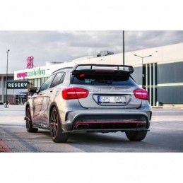 Maxton CENTRAL REAR SPLITTER (WITH VERTICAL BARS) MERCEDES-BENZ GLA 45 AMG SUV (X156) PREFACE Gloss Black, GLA X156