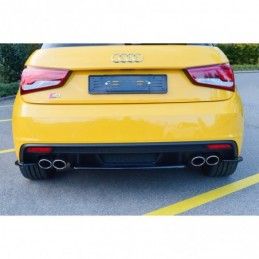 Maxton Central Rear Splitter Audi S1 8X Gloss Black, A1 / S1 8X