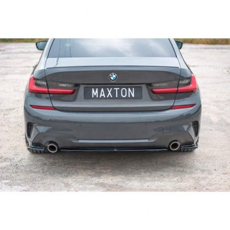 Maxton CENTRAL REAR SPLITTER for BMW 3 G20 M-pack Gloss Black, Serie 3 G20