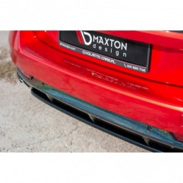 Maxton Central Rear Splitter(without vertical bars) Peugeot 508 SW Mk2 Gloss Black, 508 SW