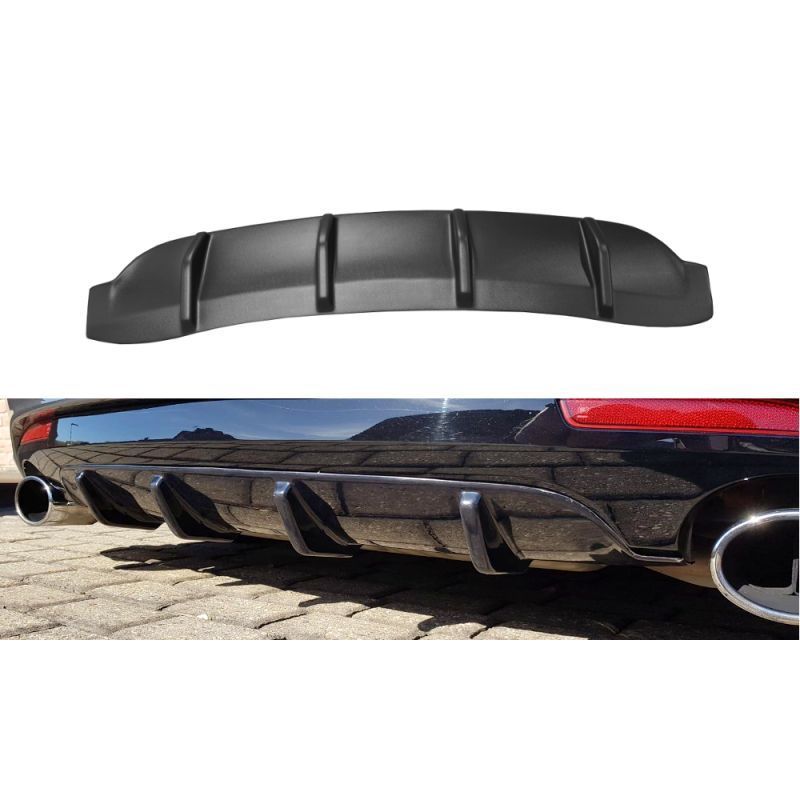 Maxton REAR VALANCE VOLKSWAGEN SCIROCCO MK.3 R FACELIFT Gloss Black, Scirocco