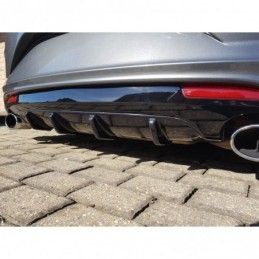 Maxton REAR VALANCE VOLKSWAGEN SCIROCCO MK.3 R FACELIFT Gloss Black, Scirocco