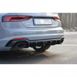 Maxton Rear Valance Audi RS5 F5 Coupe / Sportback Gloss Black, A5 F5