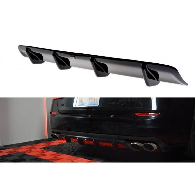 Maxton REAR VALANCE MASERATI QUATTROPORTE MK.6 PREFACE Gloss Black, Maserati