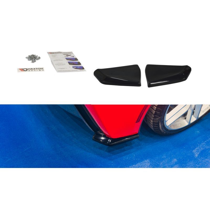 Maxton REAR SIDE SPLITTERS CHEVROLET CORVETTE C7 Gloss Black, Chevrolet