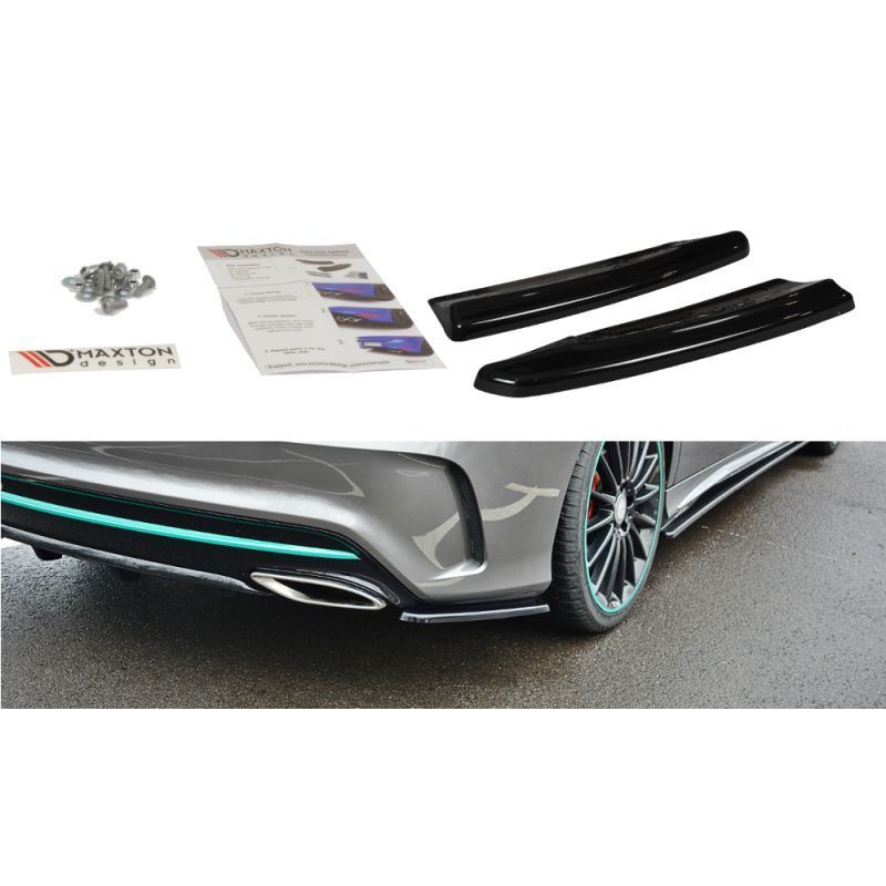 Maxton REAR SIDE SPLITTERS MERCEDES-BENZ CLA C117 AMG-LINE FACELIFT Gloss, CLA C117