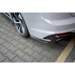 Maxton Rear Side Splitters Audi RS5 F5 Coupe Gloss Black, A5 F5