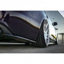 Maxton Rear Side Splitters Audi A6 S-Line C6 / C6 FL Sedan / Avant Gloss Black, A6/RS6 4F C6