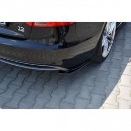 Maxton Rear Side Splitters Audi A5 S-Line 8T FL Sportback Gloss Black, A5/S5/RS5 8T