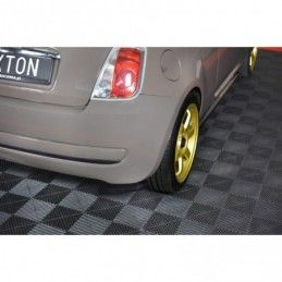 Maxton REAR SIDE SPLITTERS FIAT 500 HATCHBACK PREFACE Gloss Black, 500