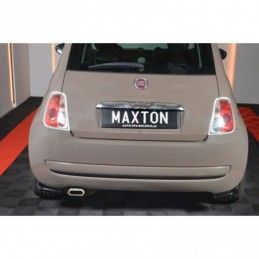 Maxton REAR SIDE SPLITTERS FIAT 500 HATCHBACK PREFACE Gloss Black, 500