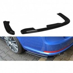 Maxton Rear Side Splitters Skoda Octavia RS Mk2 / Mk2 FL Sedan / Combi Gloss Black, Octavia II