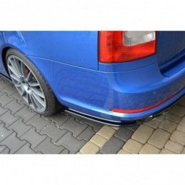 Maxton Rear Side Splitters Skoda Octavia RS Mk2 / Mk2 FL Sedan / Combi Gloss Black, Octavia II