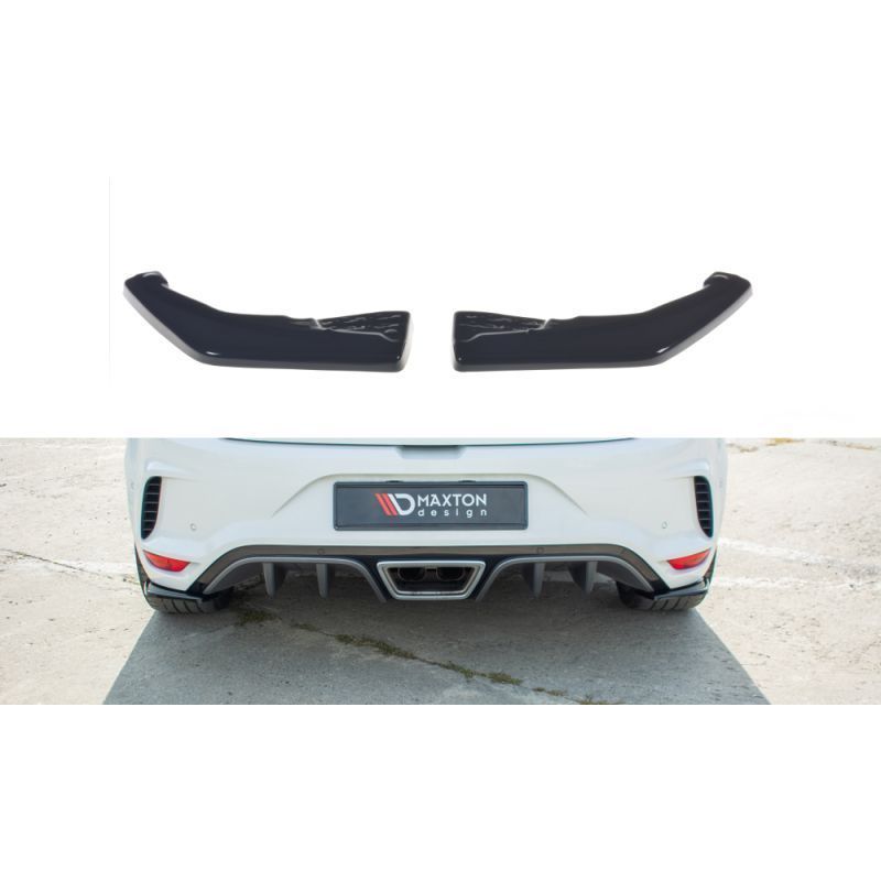 Maxton REAR SIDE SPLITTERS Renault Megane IV RS Gloss Black, Megane IV