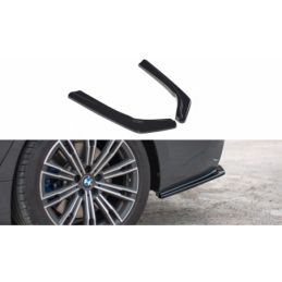 Maxton REAR SIDE SPLITTERS for BMW 3 G20 M-pack Gloss Black, Serie 3 G20