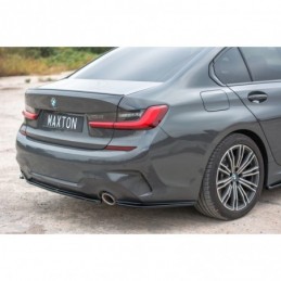 Maxton REAR SIDE SPLITTERS for BMW 3 G20 M-pack Gloss Black, Serie 3 G20