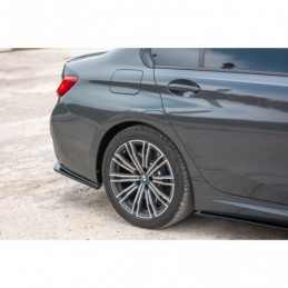 Maxton REAR SIDE SPLITTERS for BMW 3 G20 M-pack Gloss Black, Serie 3 G20