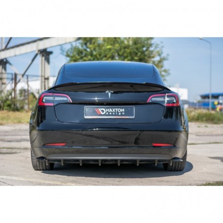 Maxton Rear Side Splitters Tesla Model 3 Gloss Black, Tesla