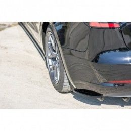 Maxton Rear Side Splitters Tesla Model 3 Gloss Black, Tesla