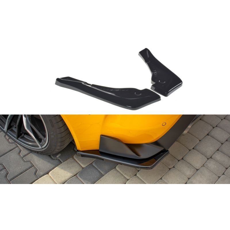 Maxton Rear Side Splitters V.1 Toyota Supra Mk5 Gloss Black, Supra