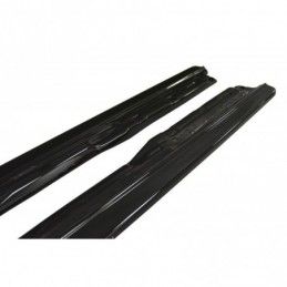 Maxton Side Skirts Diffusers Audi S4 / A4 S-Line B9 Gloss Black, A4 B9