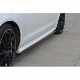 Maxton SIDE SKIRTS DIFFUSERS Audi A6 C7 S-line/ S6 C7 Facelift Gloss Black, A6/S6/RS6 4G C7 