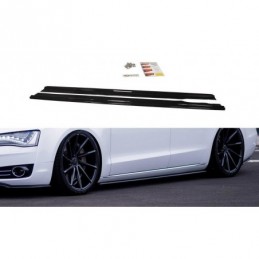 tuning Side Skirts Diffusers Audi A8 D4 Gloss Black