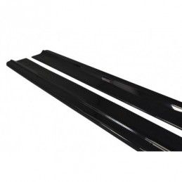 Maxton Side Skirts Diffusers Audi A8 D4 Gloss Black, A8/S8 D4