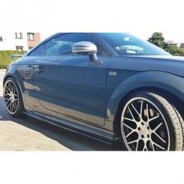 Maxton Side Skirts Diffusers Audi TT S / TT S-Line 8J Gloss Black, TT 8J