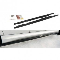 Maxton SIDE SKIRTS DIFFUSERS for BMW 3 E90/91 MPACK Gloss Black, Serie 3 E90/ E91