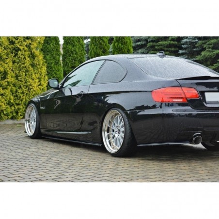Maxton SIDE SKIRTS DIFFUSERS for BMW 3 E92 M-PACK FACELIFT Gloss Black, Serie 3 E92/ E93/ M3