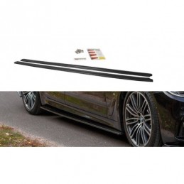 Maxton SIDE SKIRTS DIFFUSERS for BMW 5 G30/ G31 M-Pack Gloss Black, Serie 5 G30/ G31