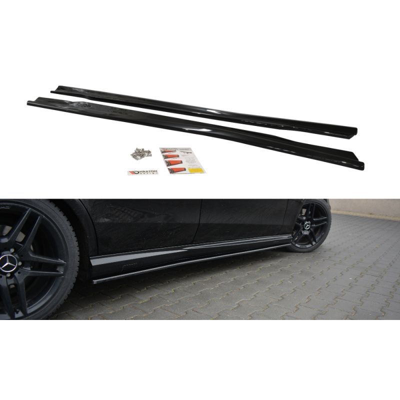 Maxton SIDE SKIRTS DIFFUSERS MERCEDES-BENZ E63 AMG W212 Gloss, W212
