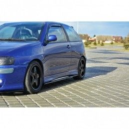 Maxton SIDE SKIRTS DIFFUSERS SEAT IBIZA MK2 FACELIFT CUPRA Gloss Black, Ibiza Mk2 / Mk2 FL Cupra