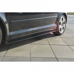 Maxton Side Skirts Diffusers Audi A3 Sportback 8P / 8P Facelift Gloss Black, A3/ S3/ RS3 8P