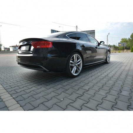 Maxton Side Skirts Diffusers Audi S5 / A5 / A5 S-Line 8T / 8T FL Sportback Gloss Black, A5/S5/RS5 8T