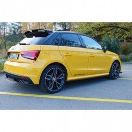 Maxton Side Skirts Diffusers Audi S1 8X Gloss Black, A1 / S1 8X