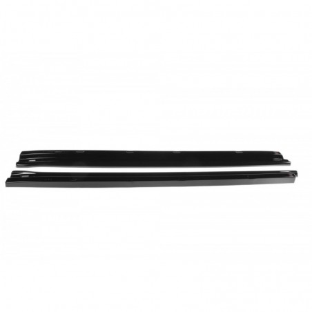 Maxton SIDE SKIRTS DIFFUSERS FIAT 500 HATCHBACK PREFACE Gloss Black, 500