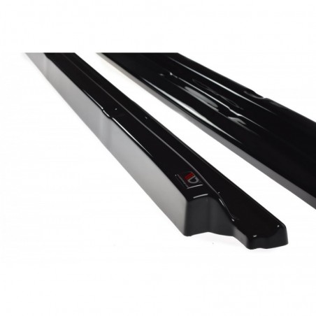 Maxton SIDE SKIRTS DIFFUSERS FIAT 500 HATCHBACK PREFACE Gloss Black, 500