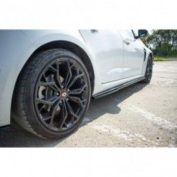 Maxton SIDE SKIRTS DIFFUSERS Renault Megane IV RS Gloss Black, Megane IV