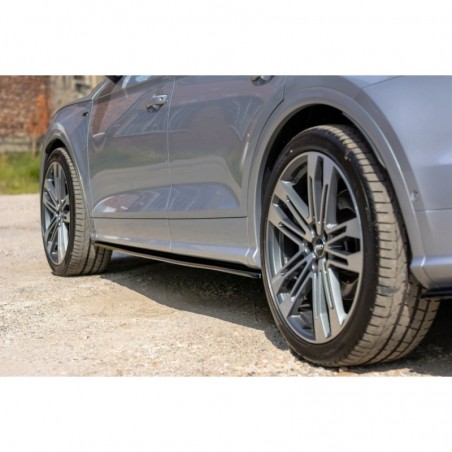 Maxton SIDE SKIRTS DIFFUSERS Audi SQ5/Q5 S-line MkII Gloss Black, Q5 / SQ5