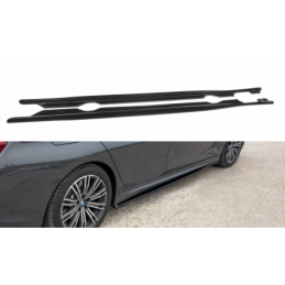 Maxton SIDE SKIRTS DIFFUSERS for BMW 3 G20 M-pack Gloss Black, Serie 3 G20