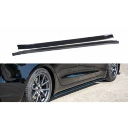 Maxton Side Skirts Diffusers Tesla Model 3 Gloss Black, Tesla