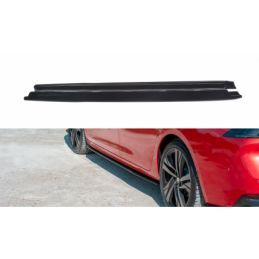 Maxton Side Skirts Diffusers Peugeot 508 Mk2 Gloss Black, 508 SW