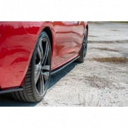 Maxton Side Skirts Diffusers Peugeot 508 Mk2 Gloss Black, 508 SW