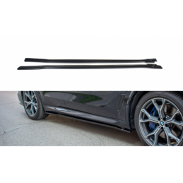Maxton Side skirts Diffusers for BMW X5 G05 M-pack Gloss Black, X5 G05