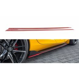 Maxton Side skirts Diffusers V.2 Toyota Supra Mk5 Gloss Black, Supra