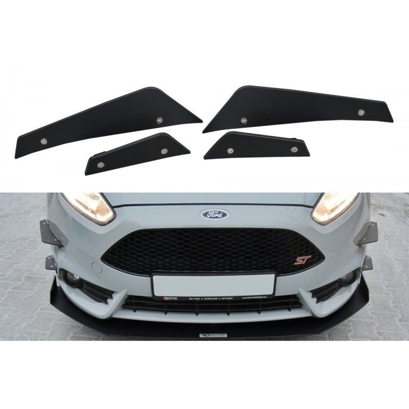 Maxton Front Bumper Wings (Canards) Ford Fiesta ST Mk7 FL , Fiesta Mk7 / 7.5